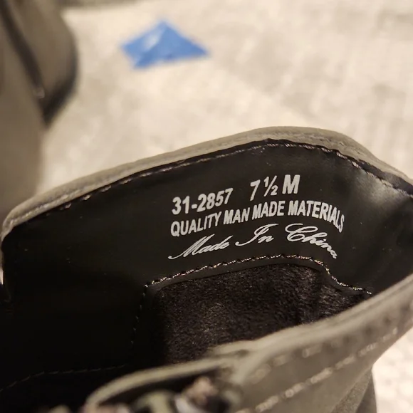 Easy Street Gray Ankle Boots - Picture 5 of 7